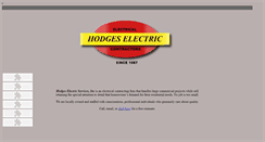 Desktop Screenshot of hodgeselectric.com